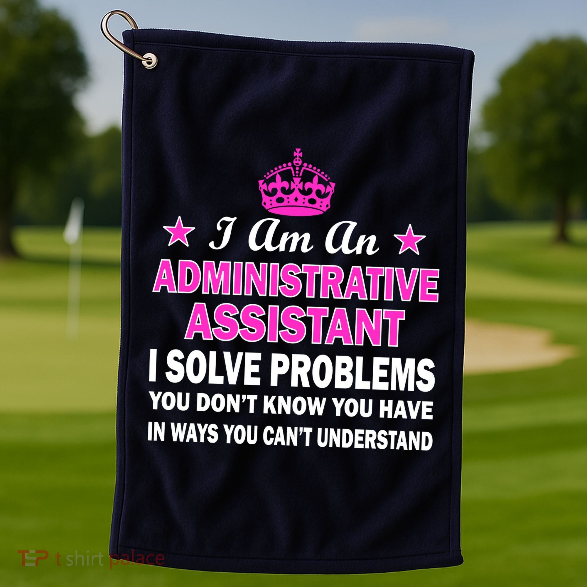Administrative Assistant Solving Problems Golf Towel