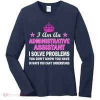 Administrative Assistant Solving Problems Women's Long Sleeve Shirt thumb 0