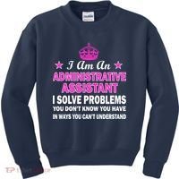 Administrative Assistant Solving Problems Kids Sweatshirt thumb 0