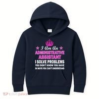 Administrative Assistant Solving Problems Kids Hoodie thumb 0