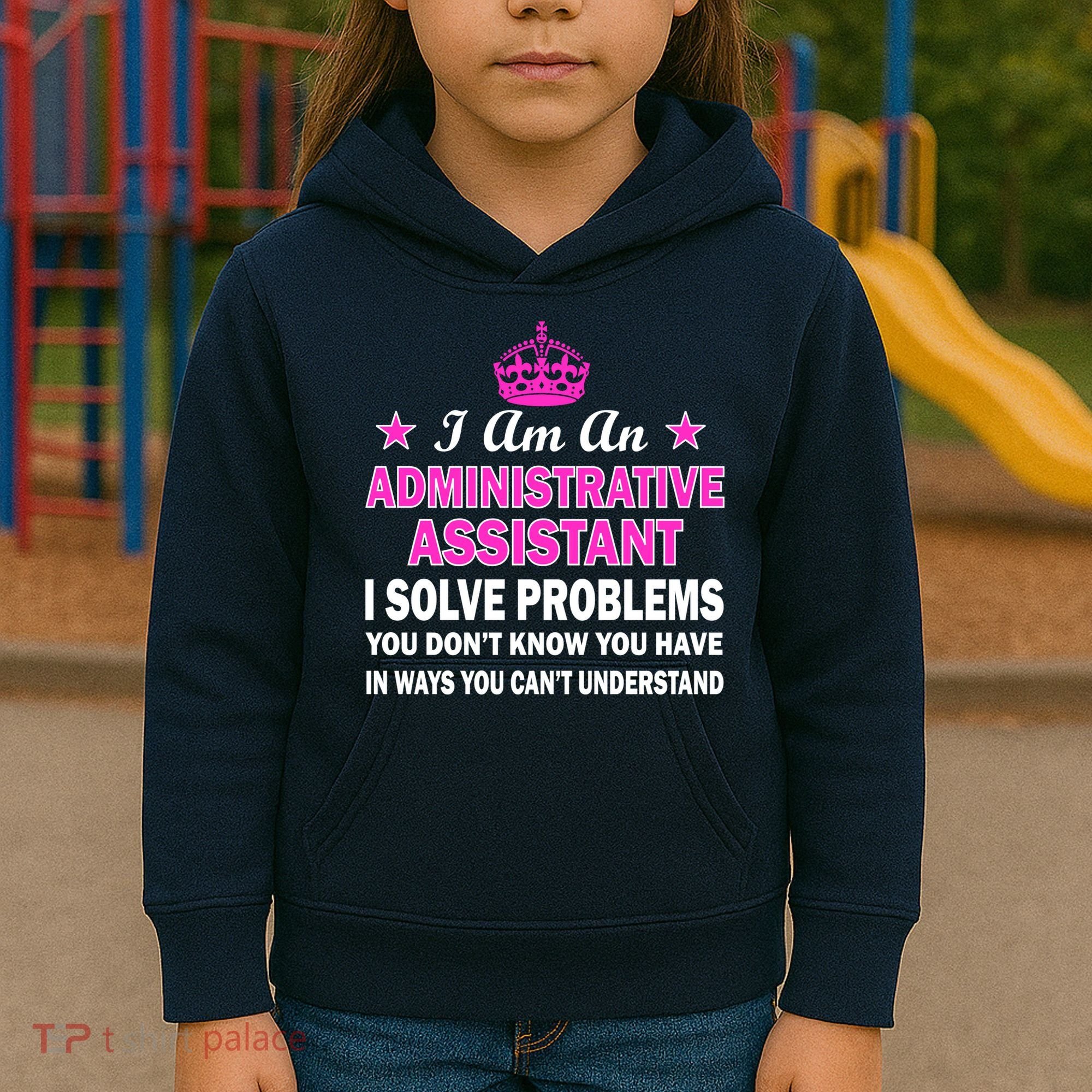 Administrative Assistant Solving Problems Kids Hoodie