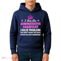 Administrative Assistant Solving Problems Kids Hoodie thumb 4