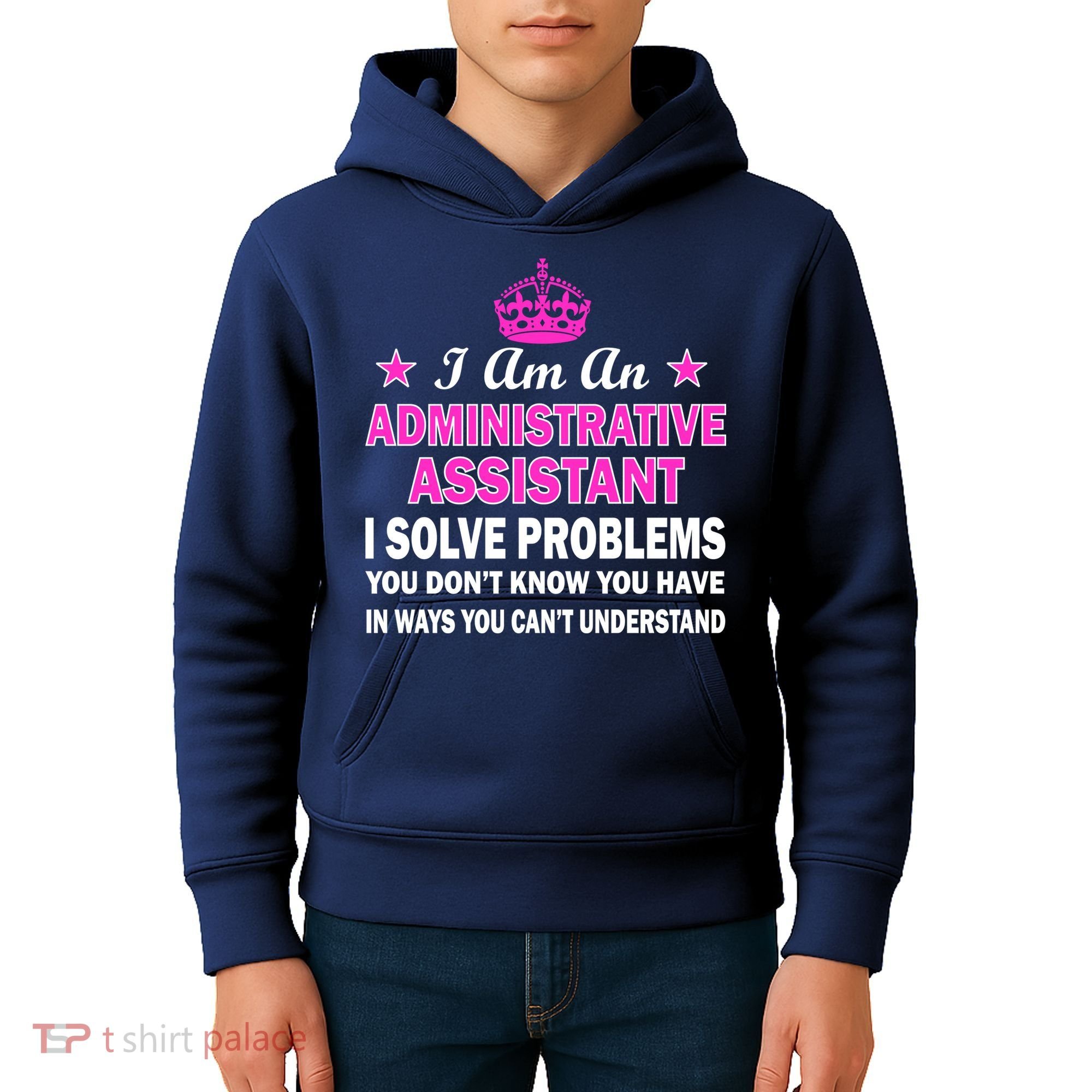 Administrative Assistant Solving Problems Kids Hoodie
