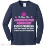 Administrative Assistant Solving Problems Kids Long Sleeve Shirt