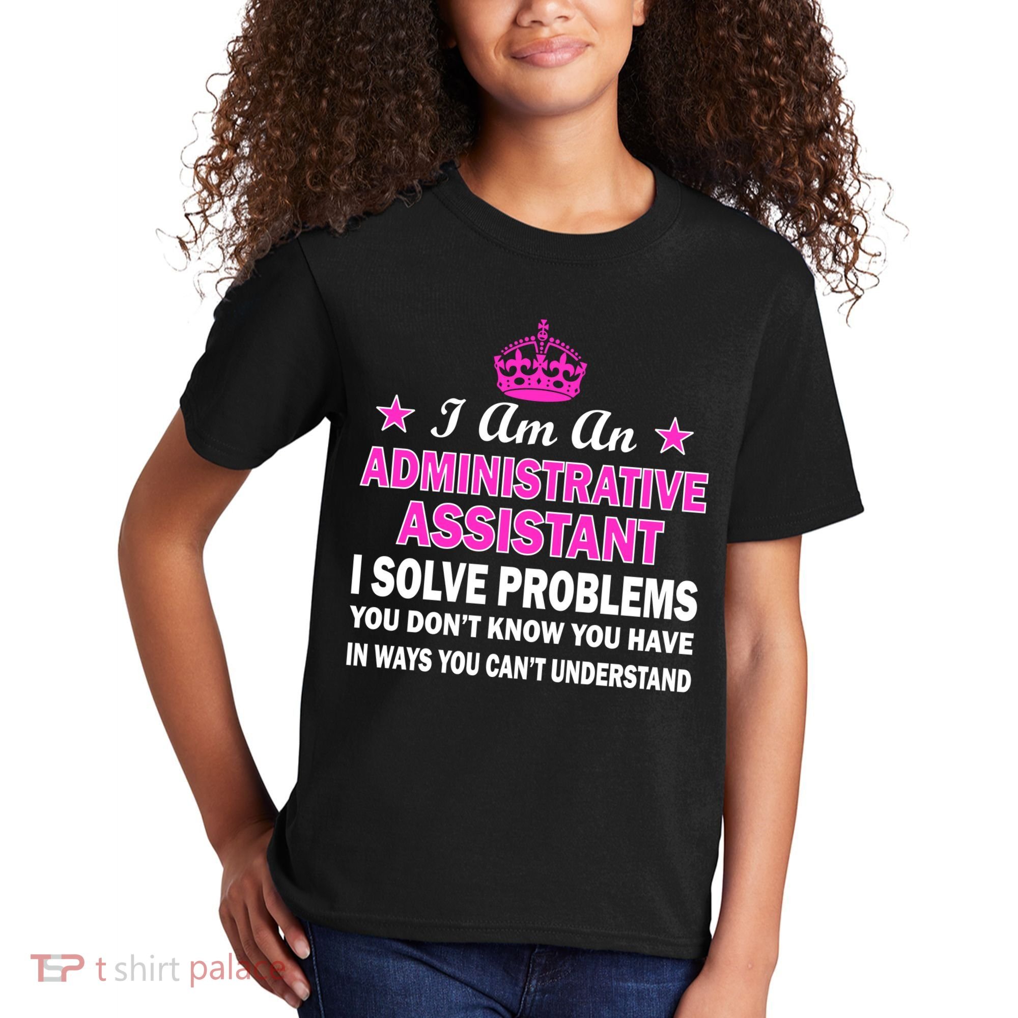 Administrative Assistant Solving Problems Kids T-Shirt