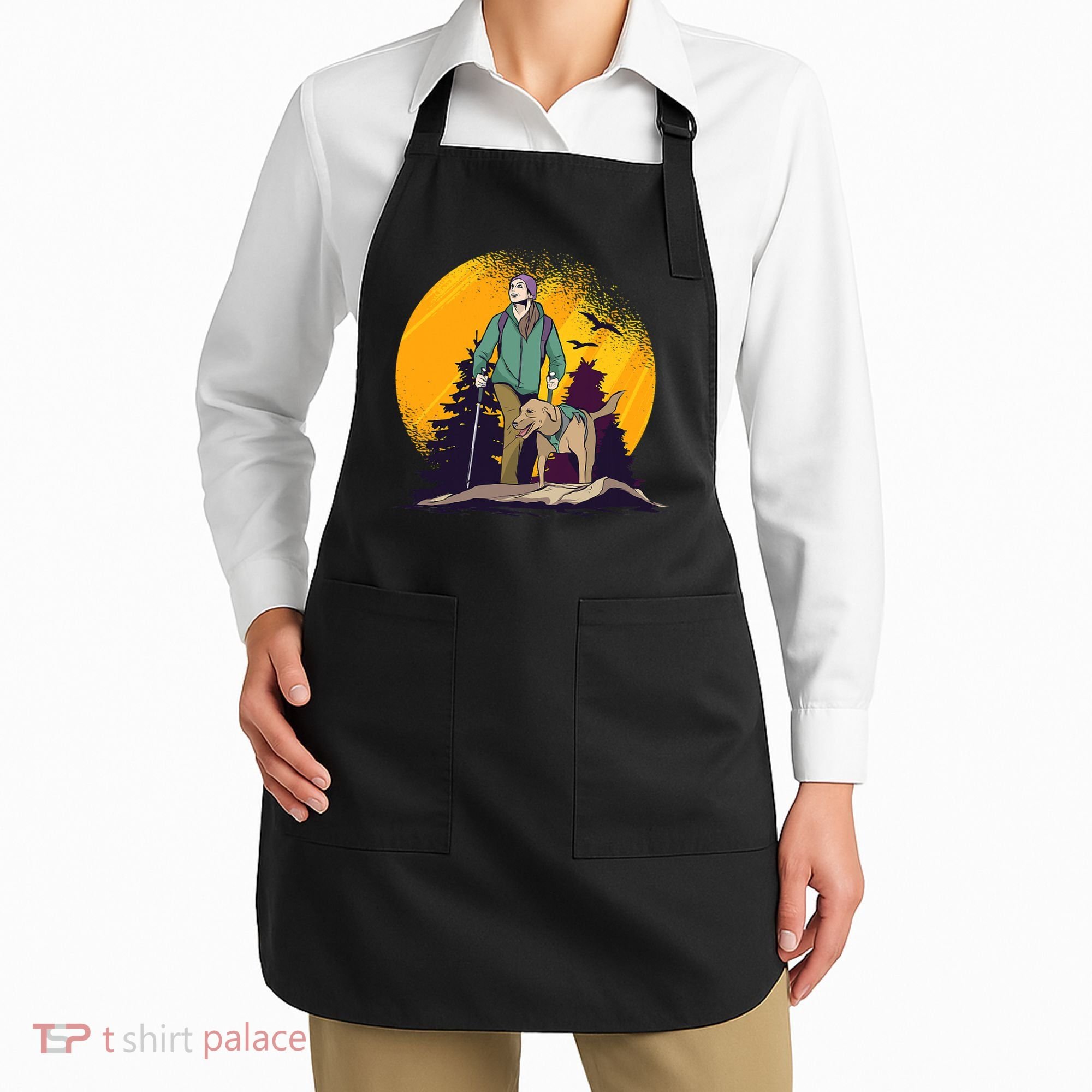 Adventure Dog Nature Adventure Camping Gear Present Apron