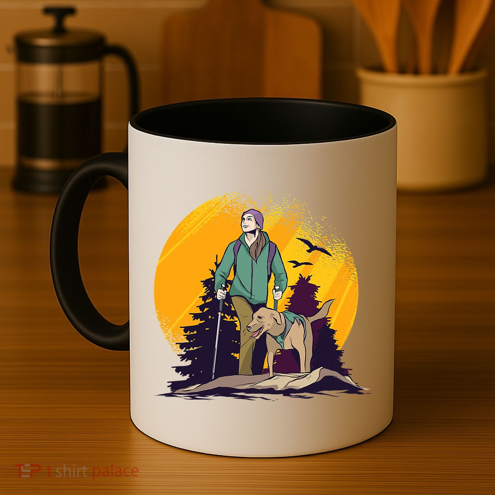 Adventure Dog Nature Adventure Camping Gear Present Coffee Mug
