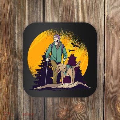 Adventure Dog Nature Adventure Camping Gear Present Coaster