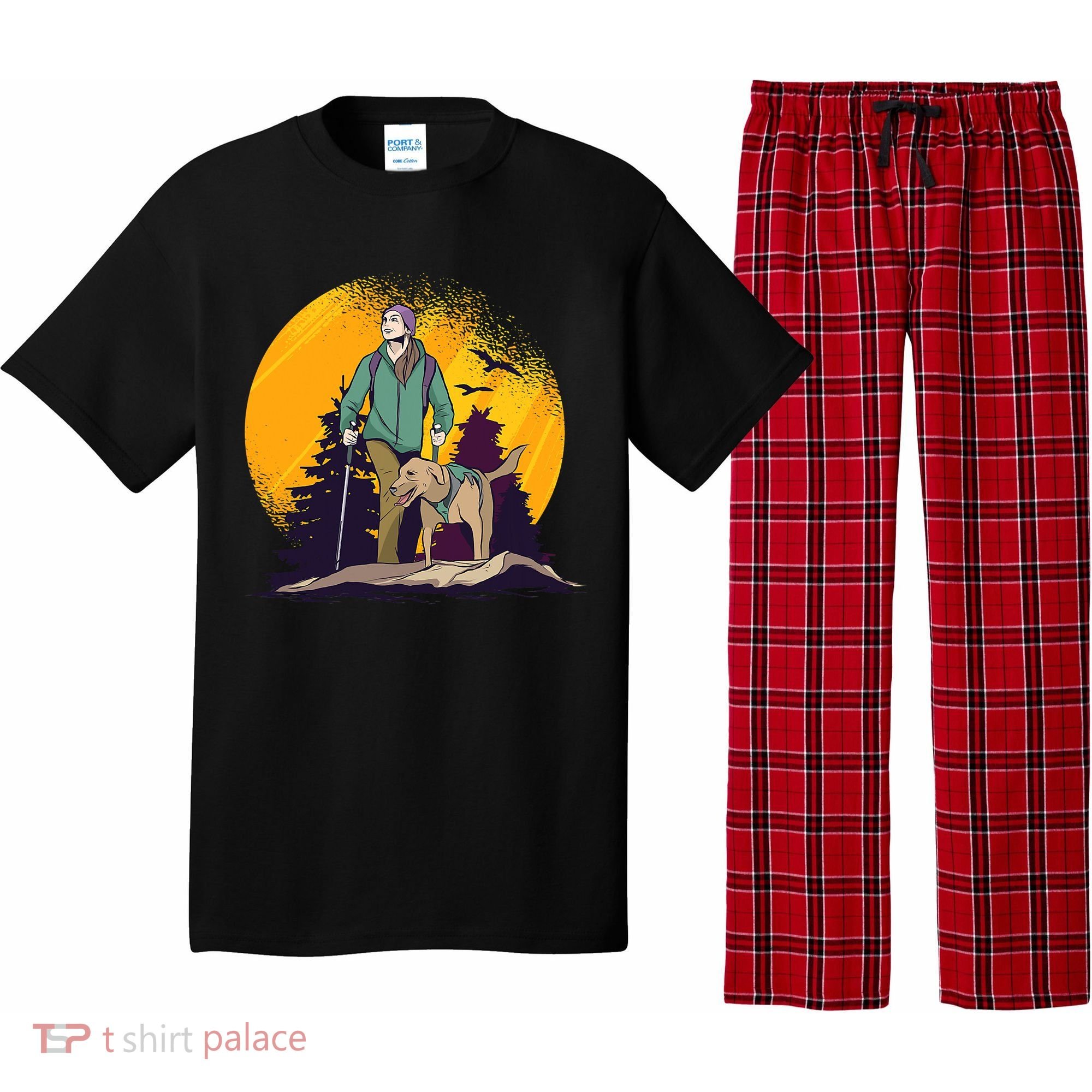 Adventure Dog Nature Adventure Camping Gear Present Pajama Set