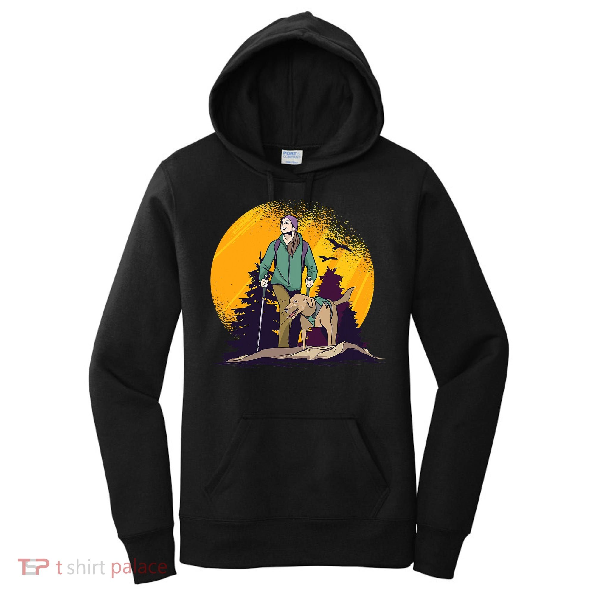 Adventure Dog Nature Adventure Camping Gear Present Women's Hoodie