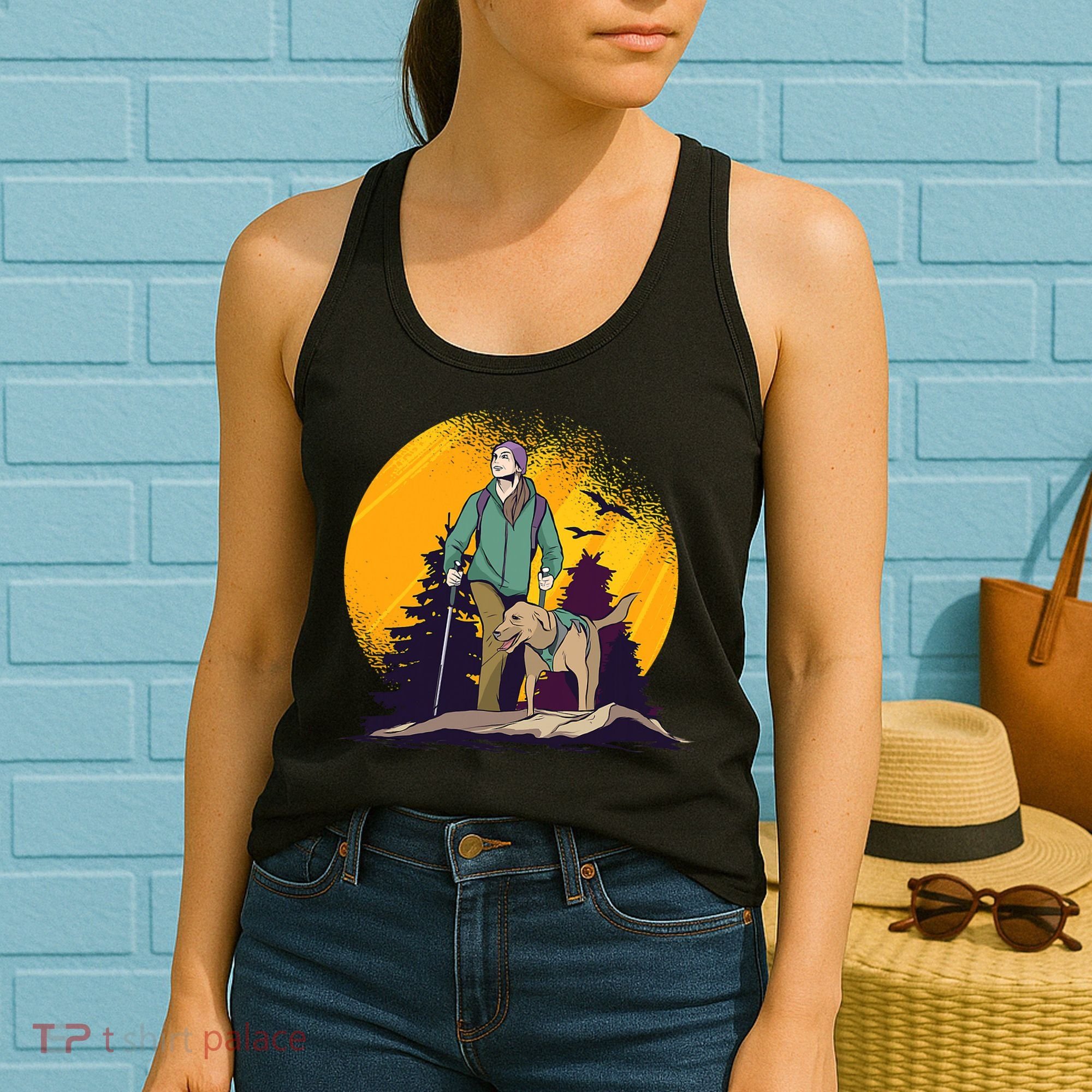 Adventure Dog Nature Adventure Camping Gear Present Women's Tank Top