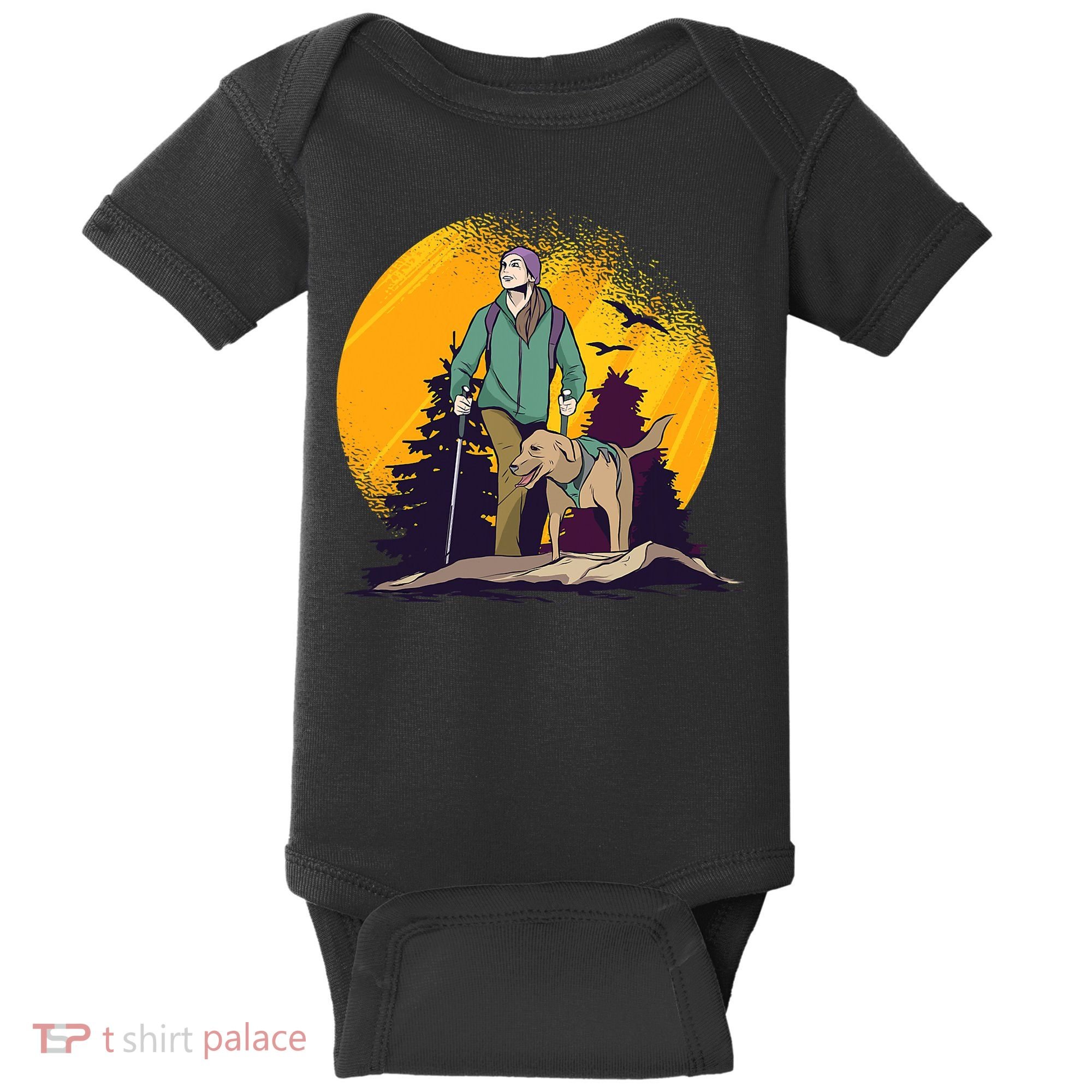 Adventure Dog Nature Adventure Camping Gear Present Baby Bodysuit