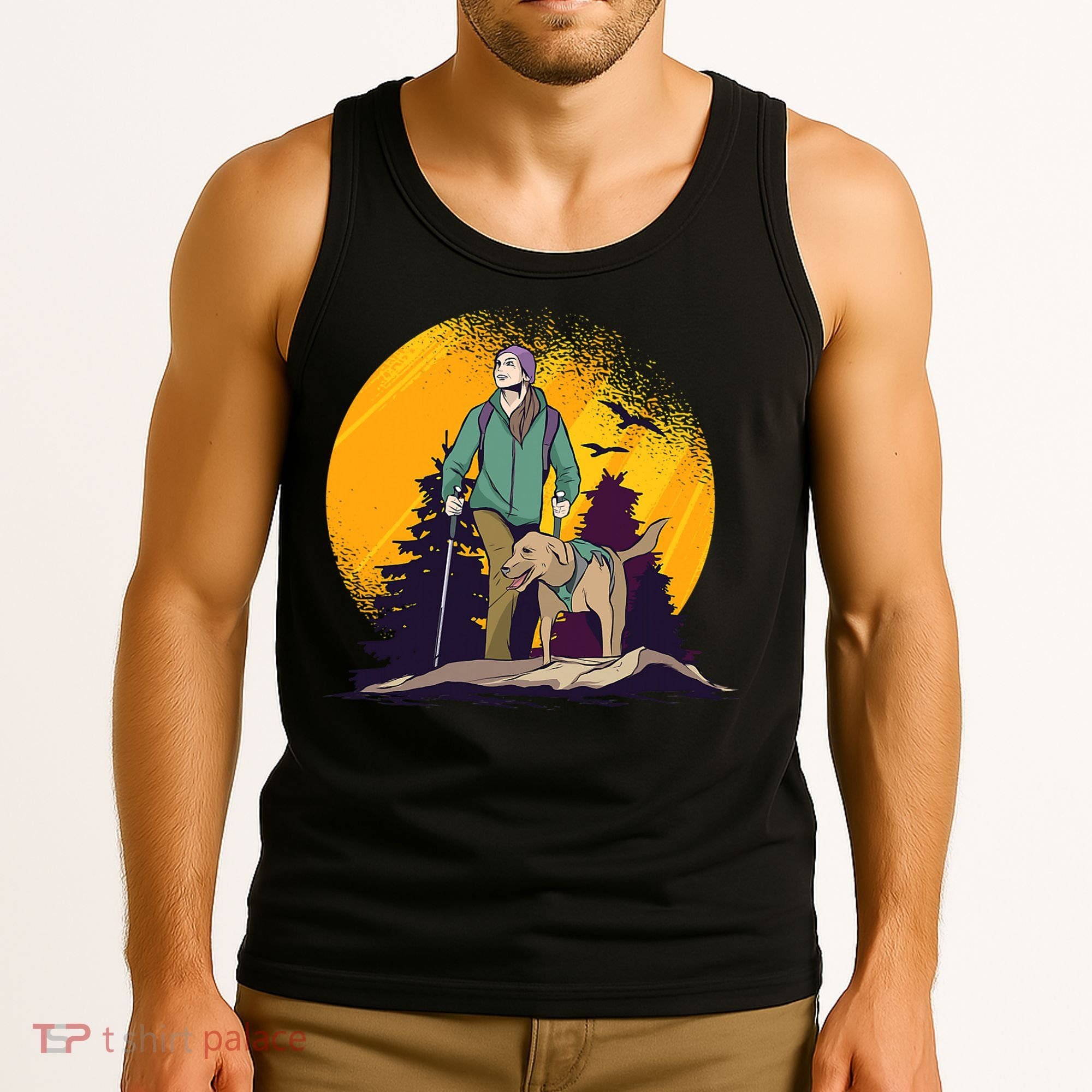 Adventure Dog Nature Adventure Camping Gear Present Tank Top