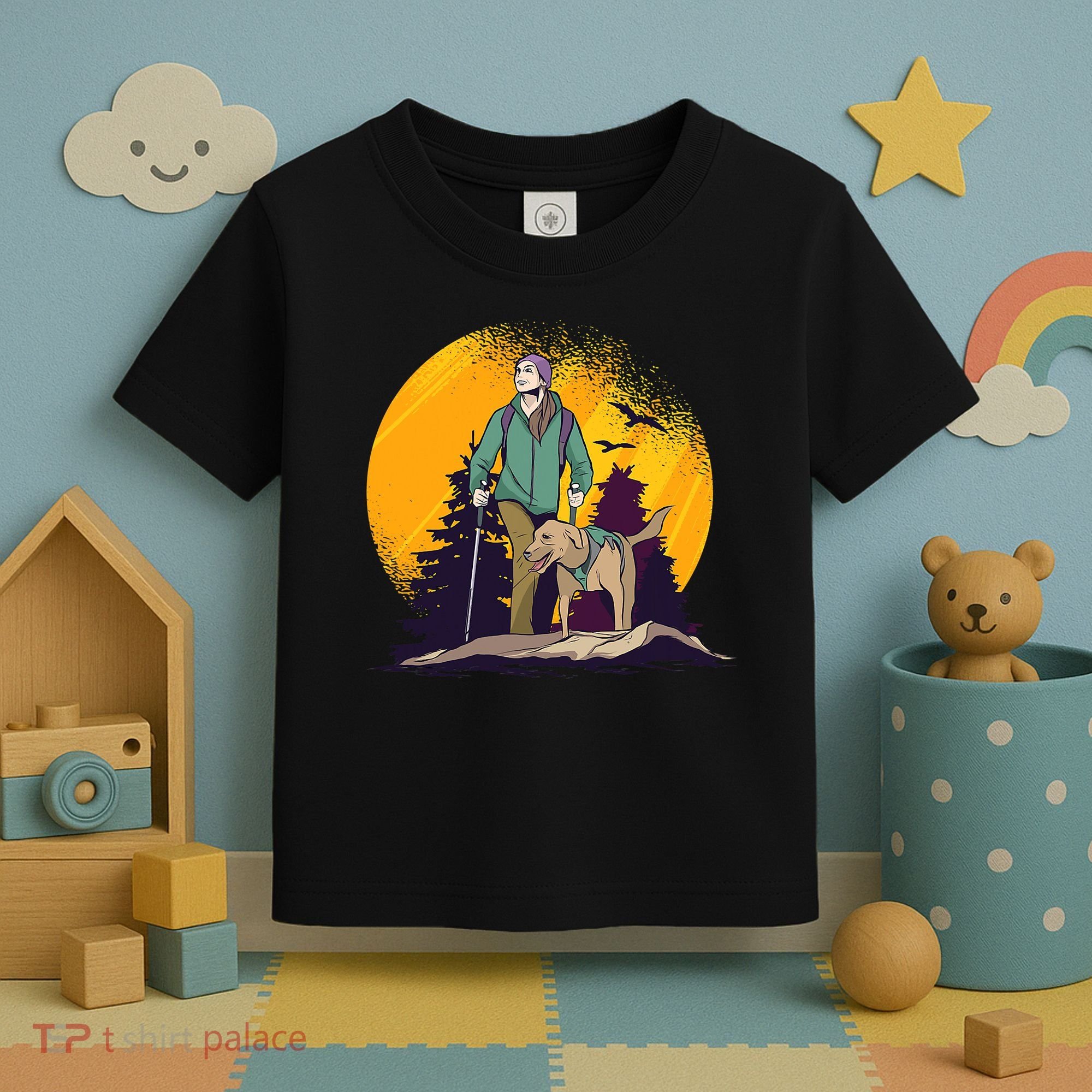 Adventure Dog Nature Adventure Camping Gear Present Toddler T-Shirt