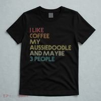 Aussiedoodle Dog Owner Coffee Lovers Quote Vintage Retro T-Shirt thumb 5