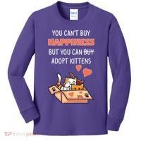 Adopt Kittens Buy Happiness Kids Long Sleeve Shirt thumb 0