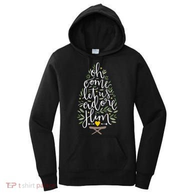 Adore Him Baby Jesus Christmas Women's Hoodie