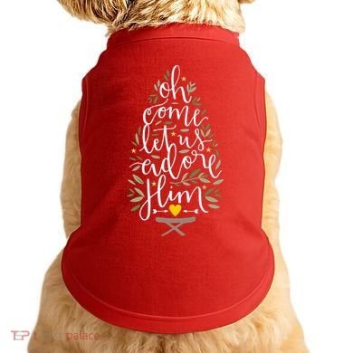 Adore Him Baby Jesus Christmas Doggie Tank