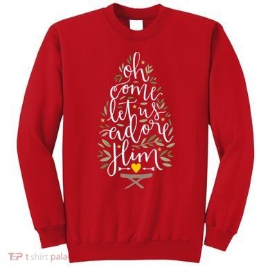 Adore Him Baby Jesus Christmas Sweatshirt