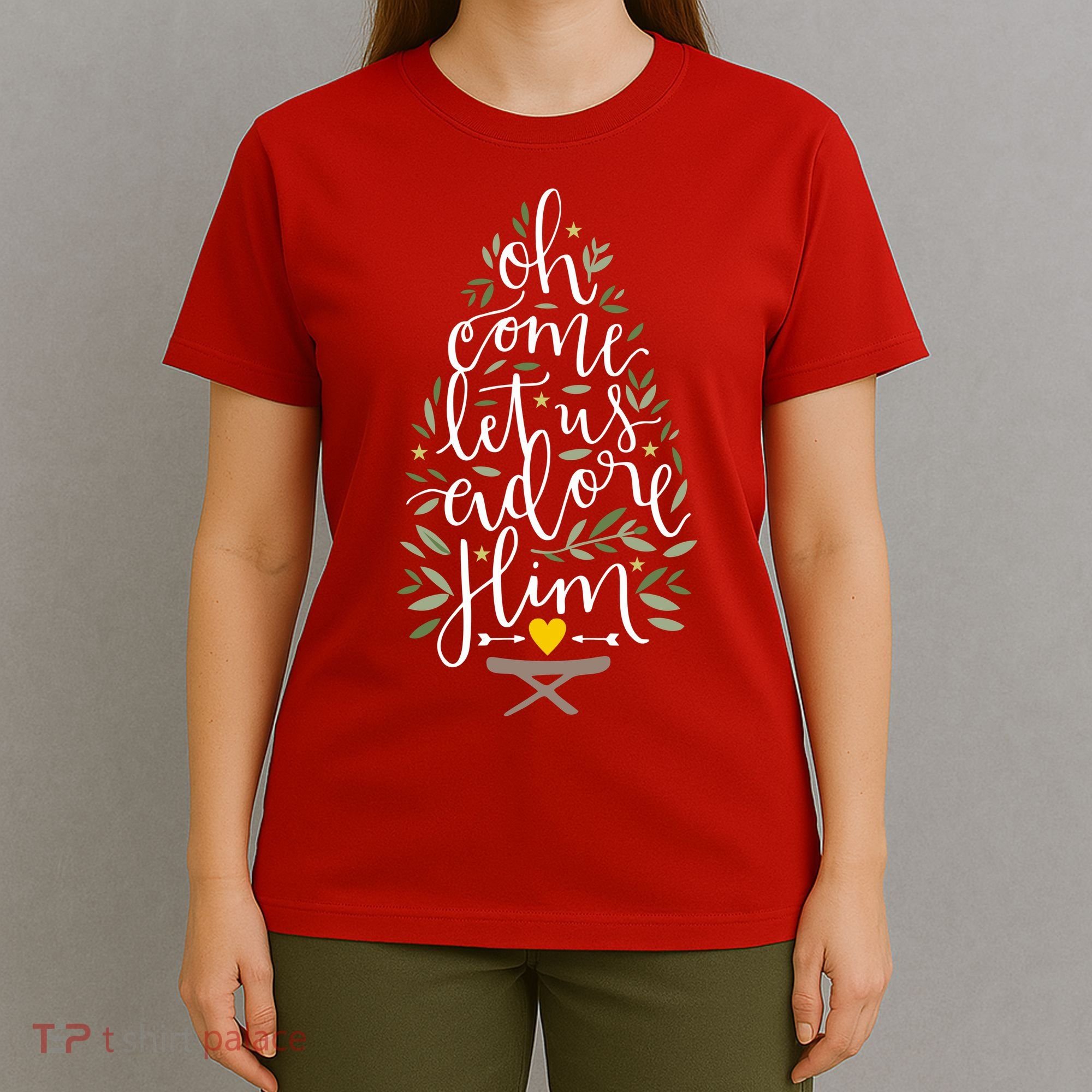 Adore Him Baby Jesus Christmas T-Shirt