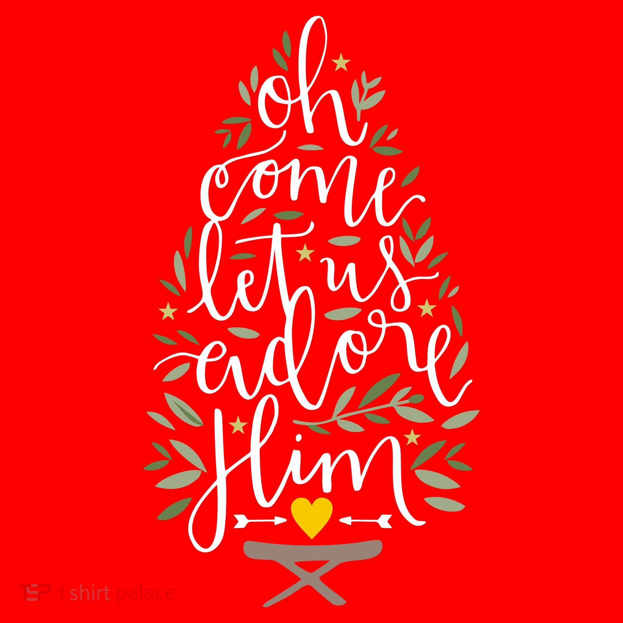 Adore Him Baby Jesus Christmas T-Shirt