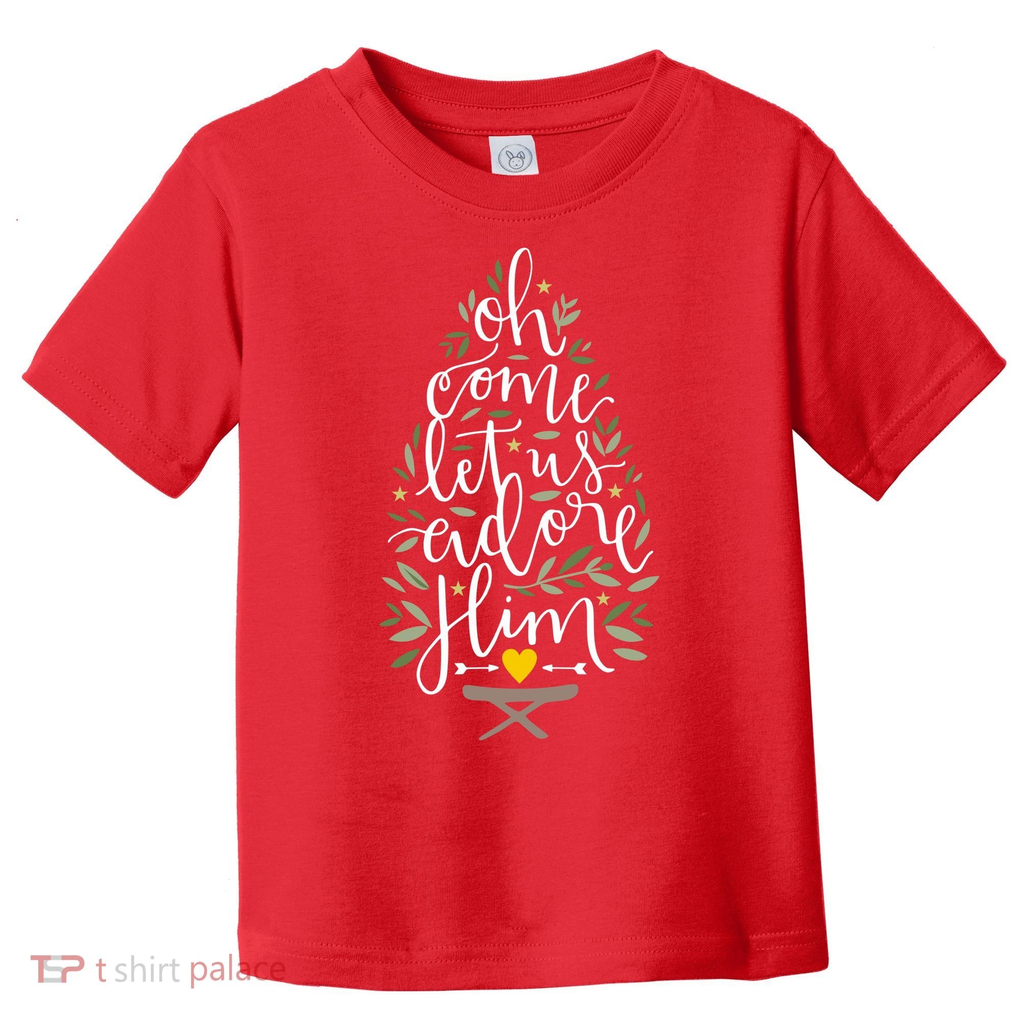 Adore Him Baby Jesus Christmas Toddler T-Shirt