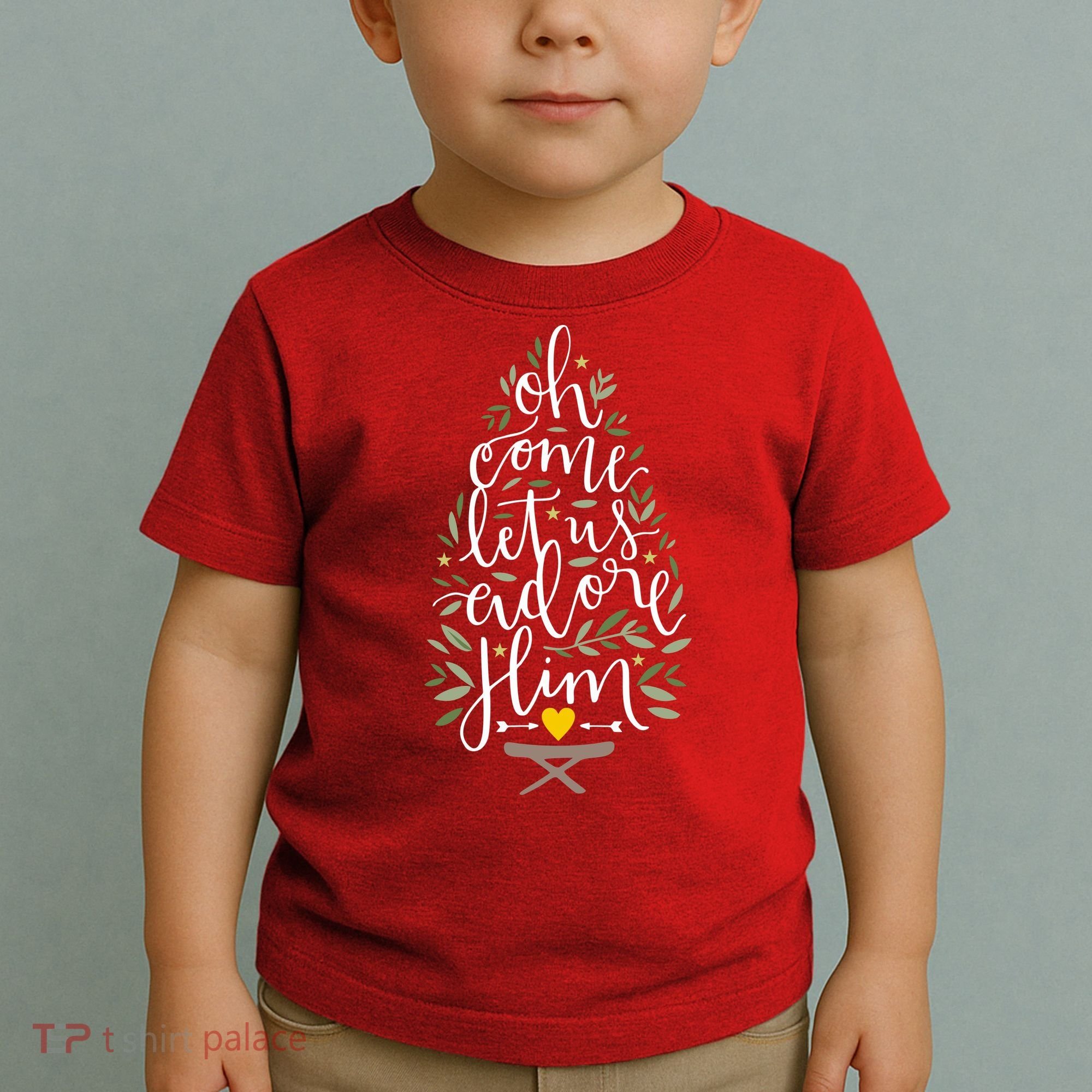 Adore Him Baby Jesus Christmas Toddler T-Shirt