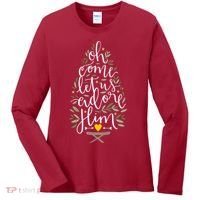 Adore Him Baby Jesus Christmas Women's Long Sleeve Shirt thumb 0