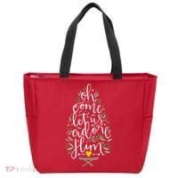 Adore Him Baby Jesus Christmas Tote Bag thumb 0
