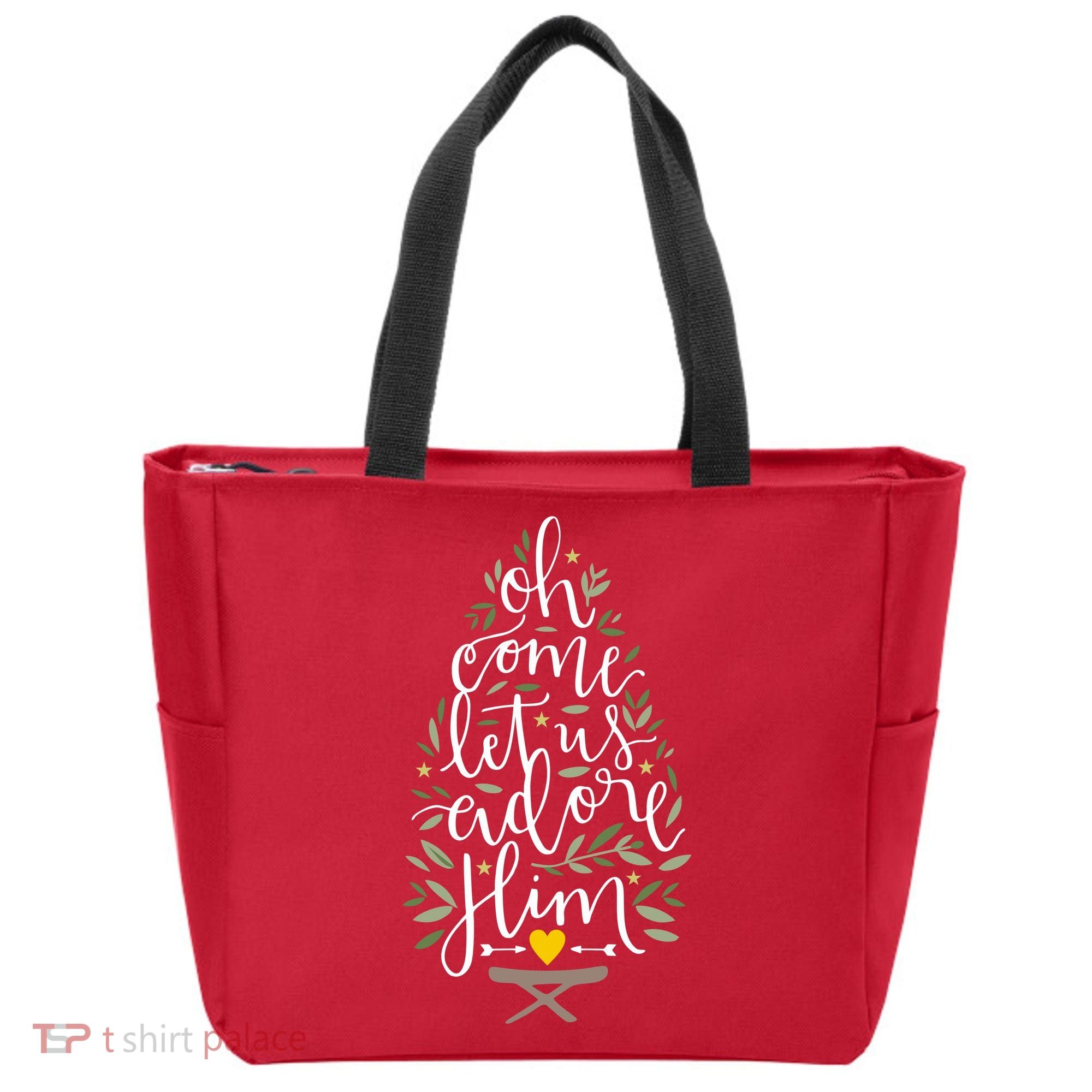 Adore Him Baby Jesus Christmas Tote Bag