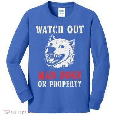 Anti Doge Pro Doge Sign Kids Long Sleeve Shirt