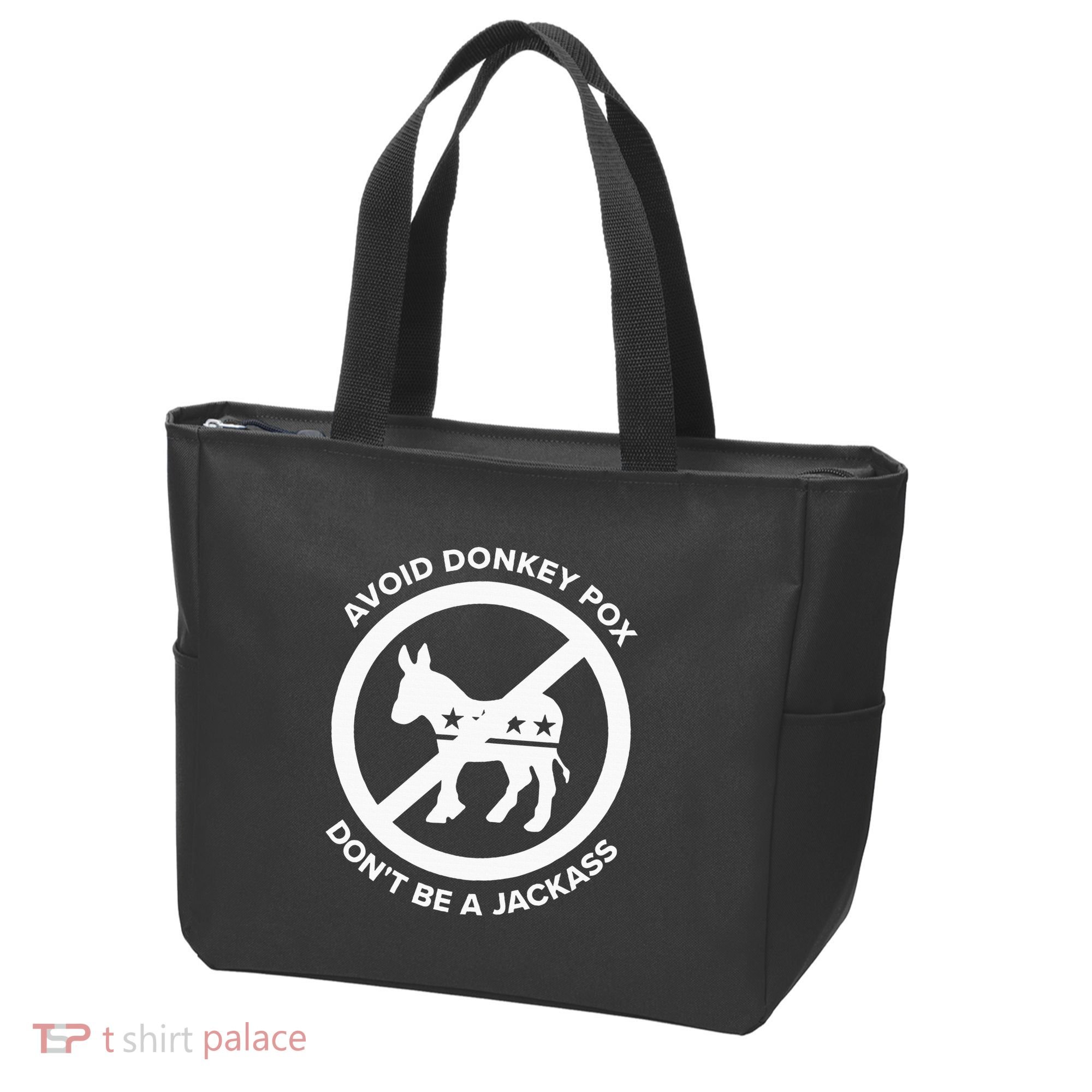 Avoid Donkey Pox DonT Be A Jackass Tote Bag