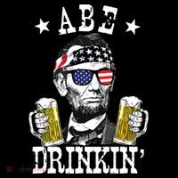 Abe Drinkin Patriotic American Abraham Lincoln Drinking Coffee Mug thumb 5