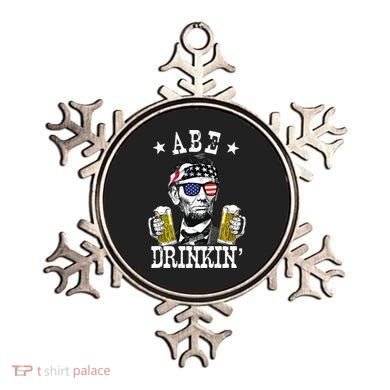 Abe Drinkin Patriotic American Abraham Lincoln Drinking Ornament