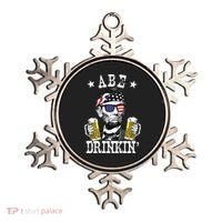 Abe Drinkin Patriotic American Abraham Lincoln Drinking Ornament thumb 0