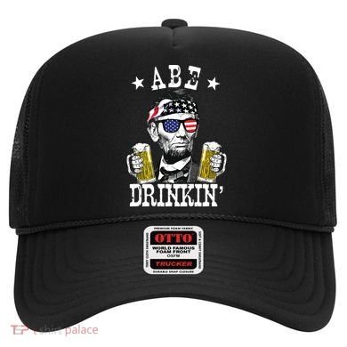 Abe Drinkin Patriotic American Abraham Lincoln Drinking Hat