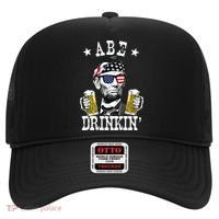 Abe Drinkin Patriotic American Abraham Lincoln Drinking Hat thumb 0