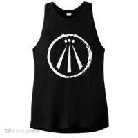 Awen Druid Pagan Celtic Wiccan Symbol Ladies PosiCharge Tri-Blend Wicking Tank thumb 0