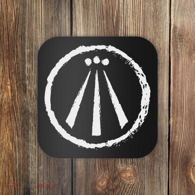 Awen Druid Pagan Celtic Wiccan Symbol Coaster