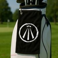 Awen Druid Pagan Celtic Wiccan Symbol Golf Towel thumb 2
