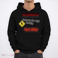 Alcoholics Dont Run In My Family They Drive Funny Hoodie thumb 0