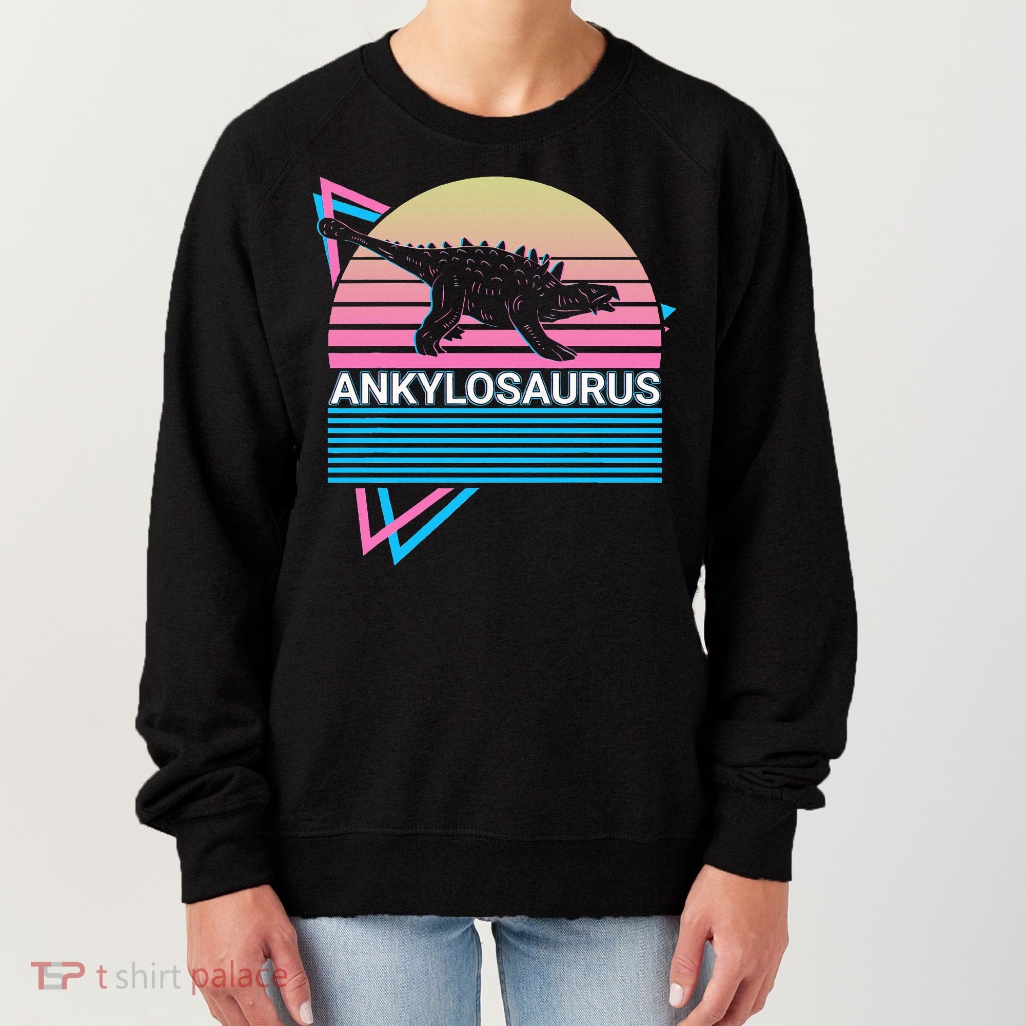 Ankylosaurus Dinosaur Retro Women's Sweatshirt