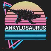 Ankylosaurus Dinosaur Retro Women's Sweatshirt thumb 2