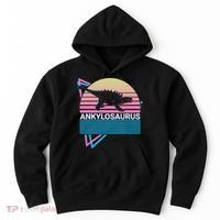 Ankylosaurus Dinosaur Retro Hoodie thumb 0