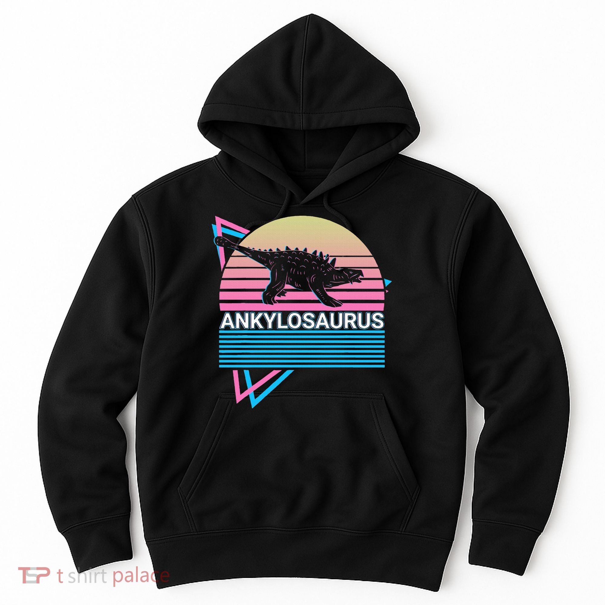 Ankylosaurus Dinosaur Retro Hoodie