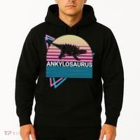 Ankylosaurus Dinosaur Retro Hoodie thumb 2