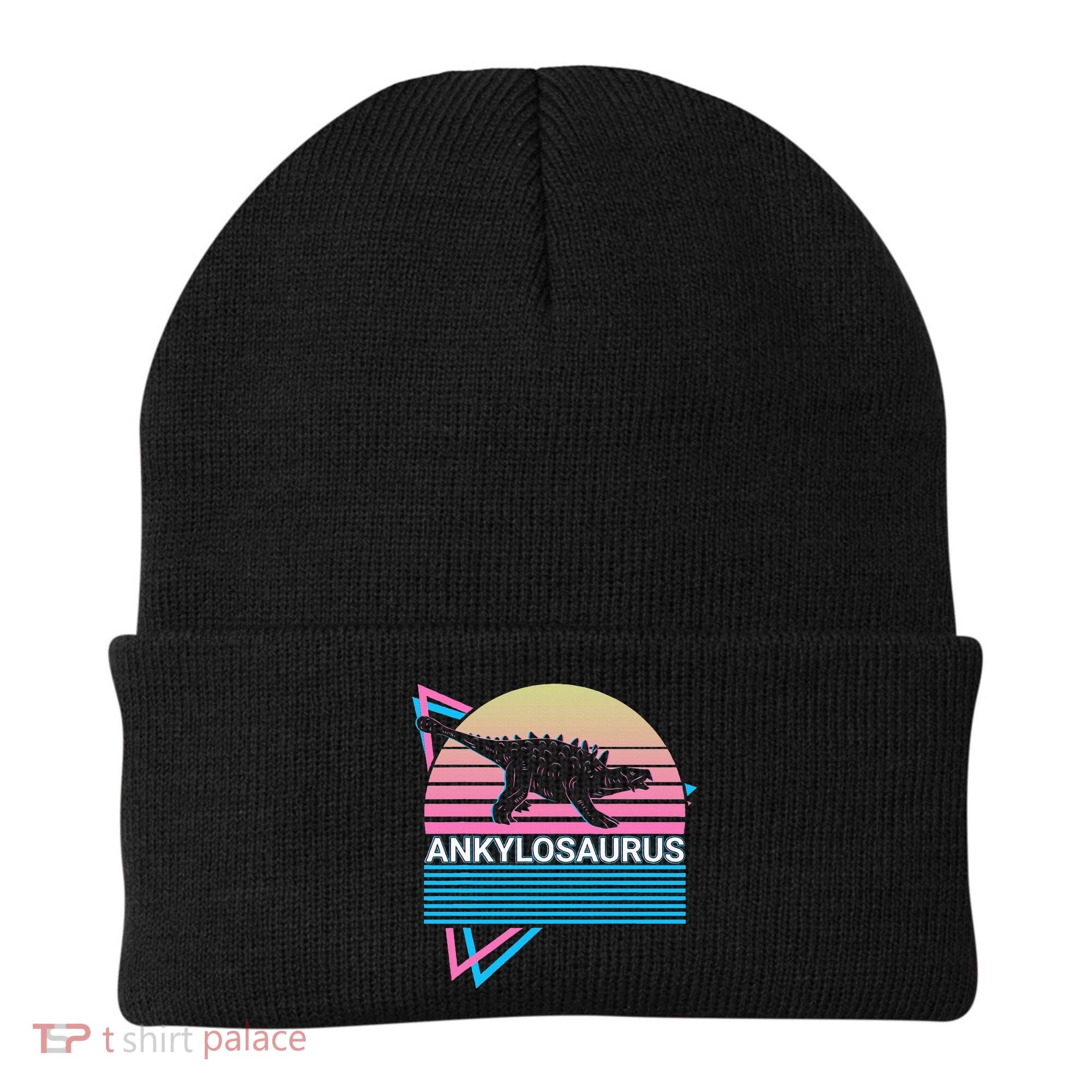 Ankylosaurus Dinosaur Retro Beanie