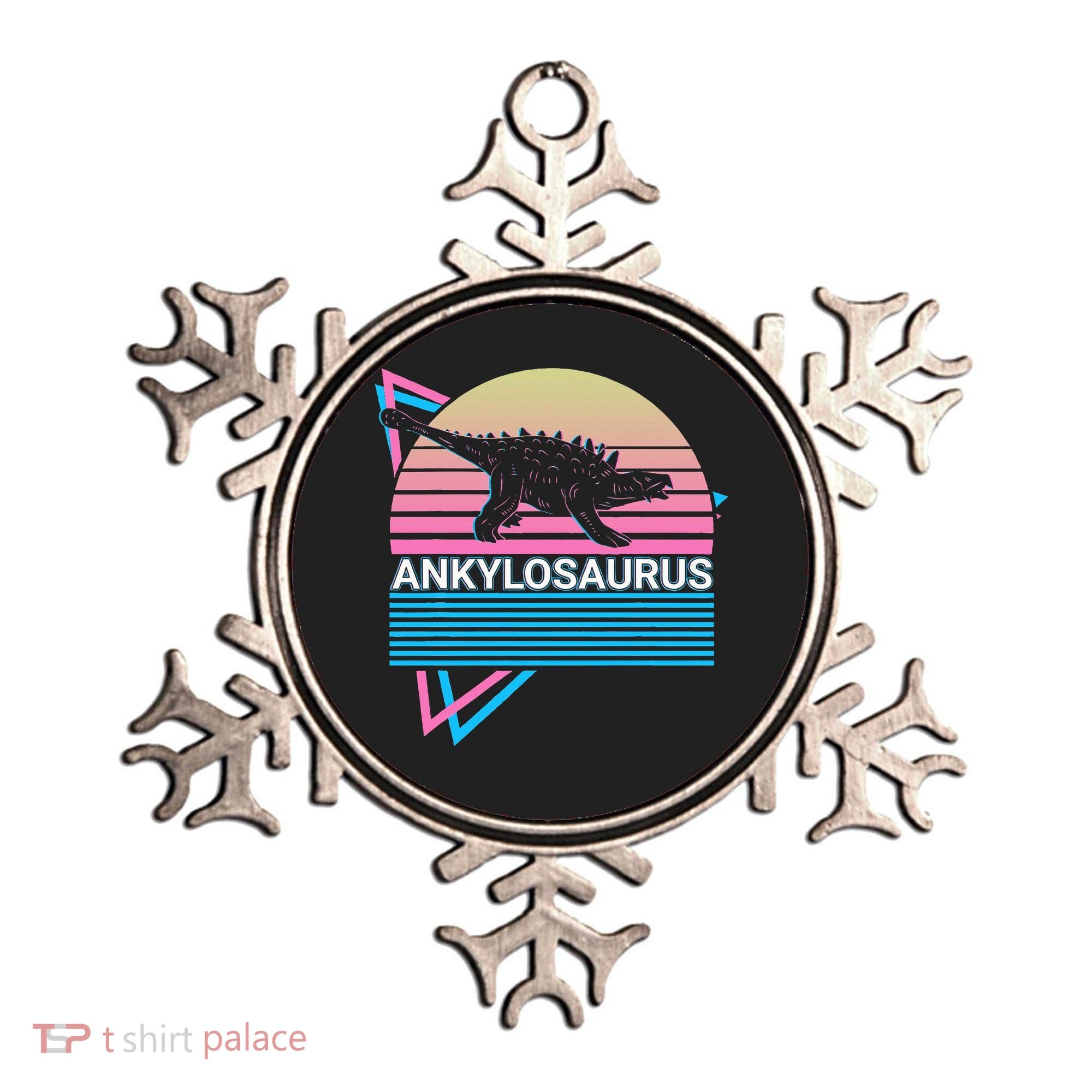 Ankylosaurus Dinosaur Retro Ornament