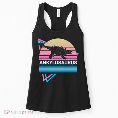 Ankylosaurus Dinosaur Retro Women's Tank Top