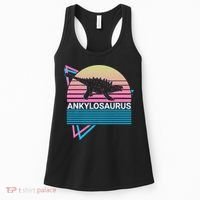 Ankylosaurus Dinosaur Retro Women's Tank Top thumb 0
